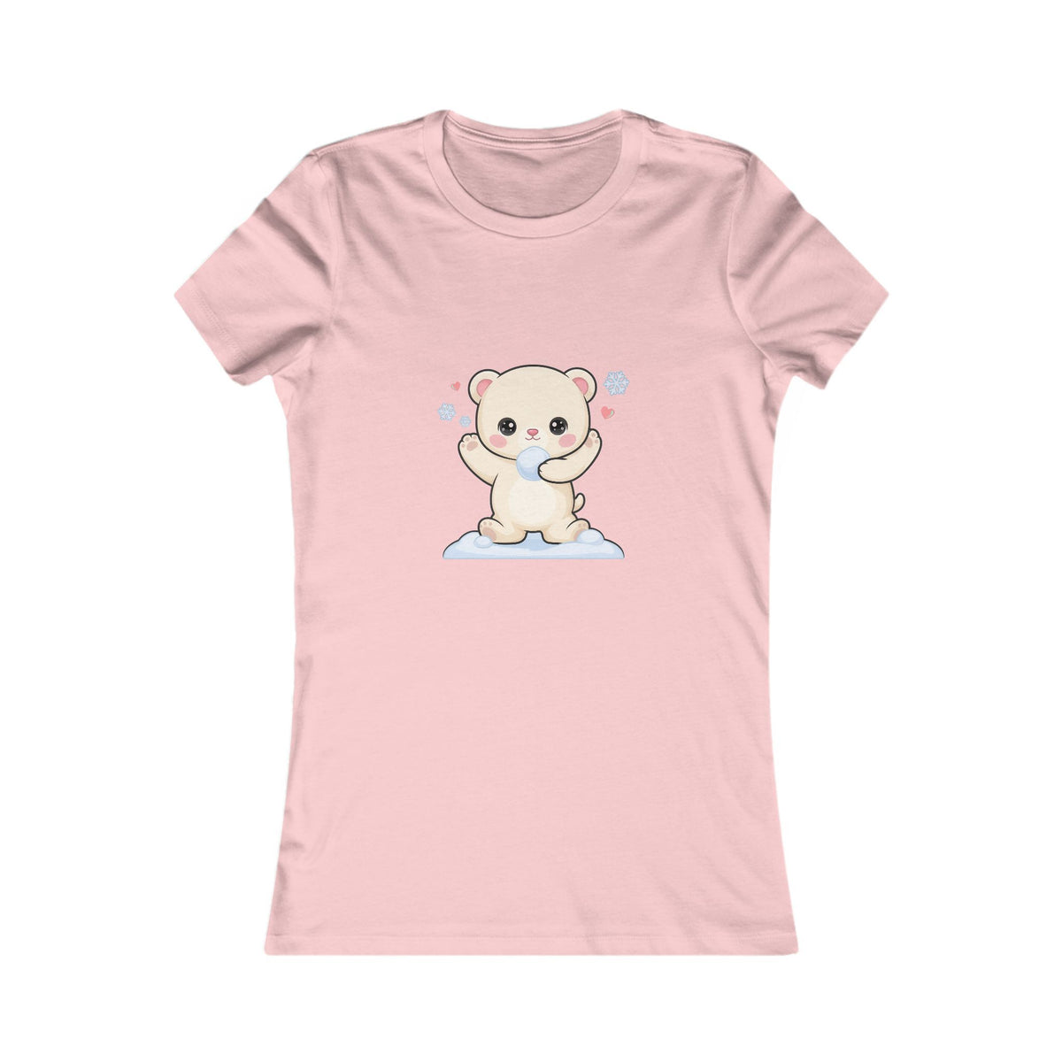 Kawaii Polar Bear T-Shirt for Playful Winter Outfits
