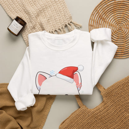 Christmas Arctic Fox Sweatshirt for Kawaii Holiday Fans
