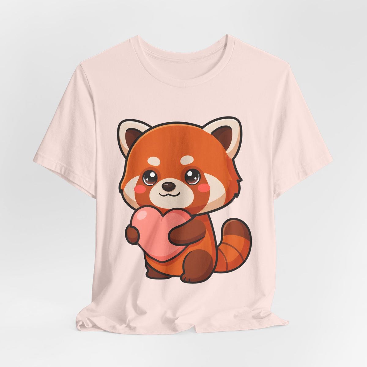 Kawaii Red Panda T-Shirt: Big Heart, Cozy Vibes