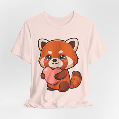 Kawaii Red Panda T-Shirt: Big Heart, Cozy Vibes
