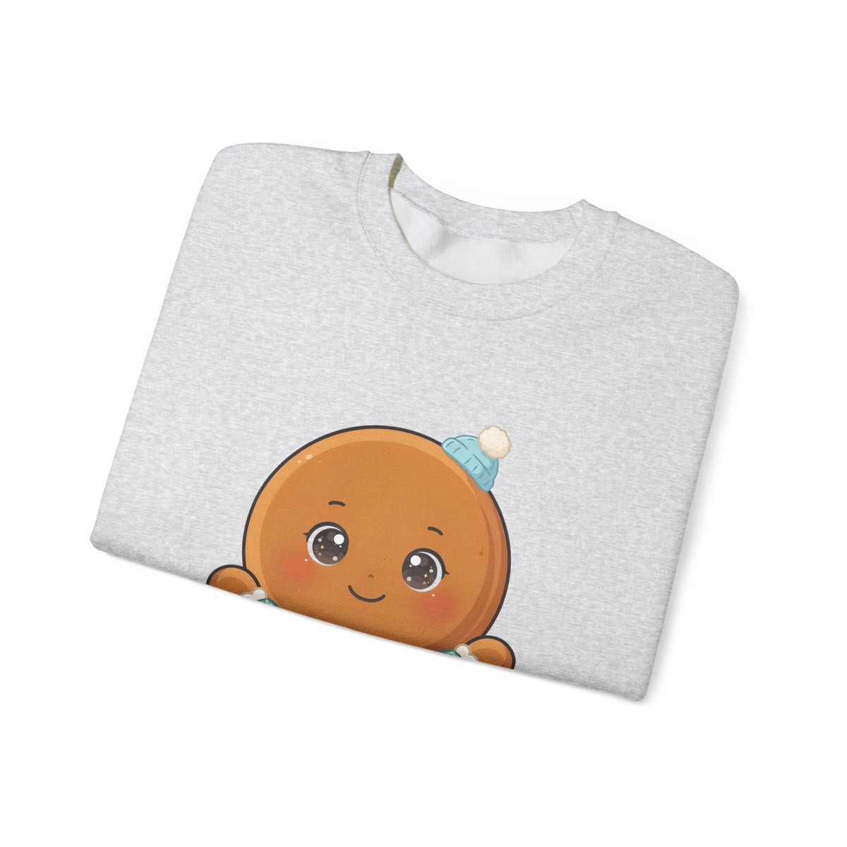 Kawaii Gingerbread Sweatshirt, Cute Christmas Crewneck