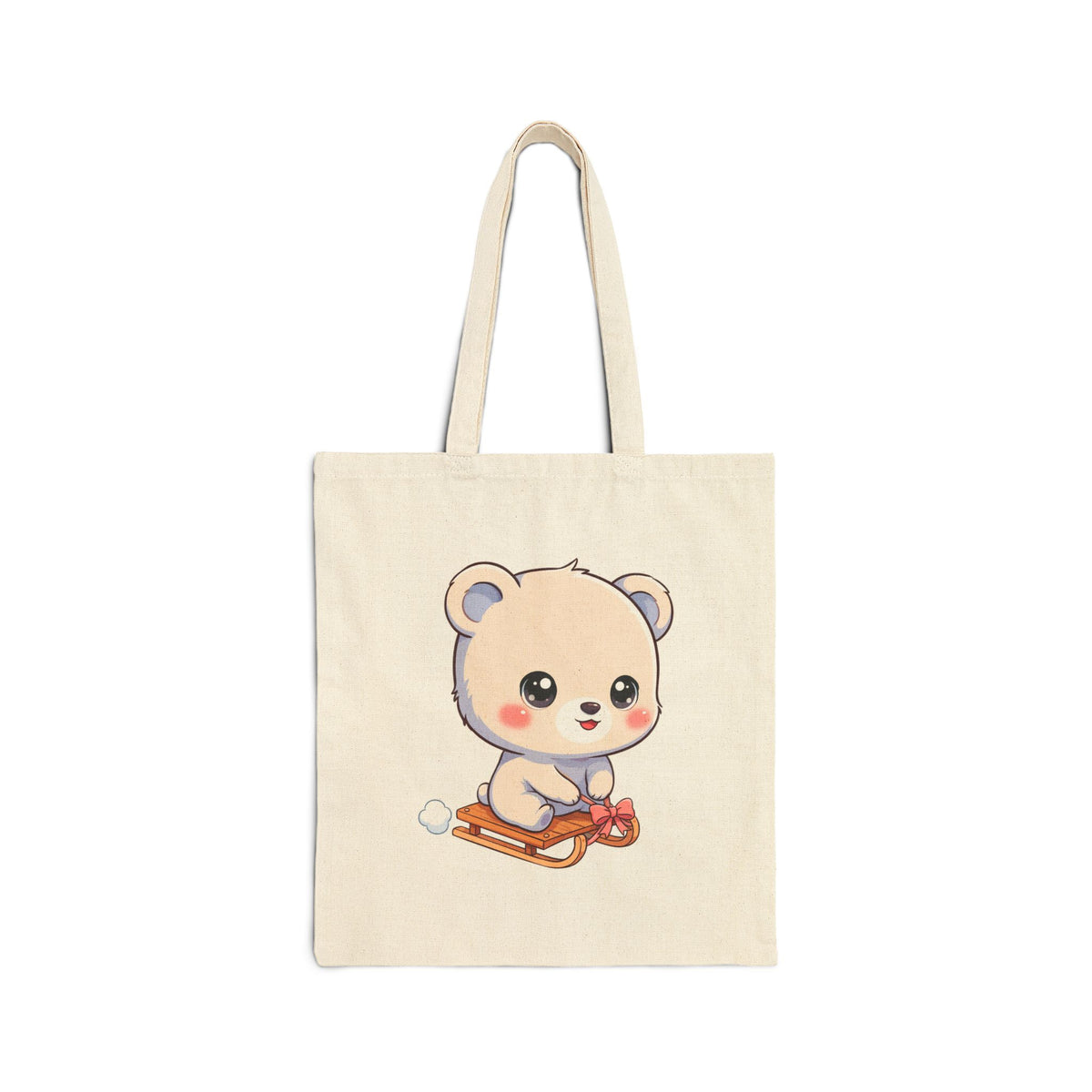 Kawaii Polar Bear Tote Bag for Cozy Winter Errands