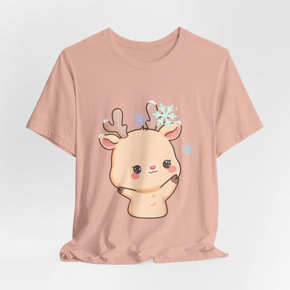 Kawaii Reindeer T-Shirt for Cute Winter Outfits