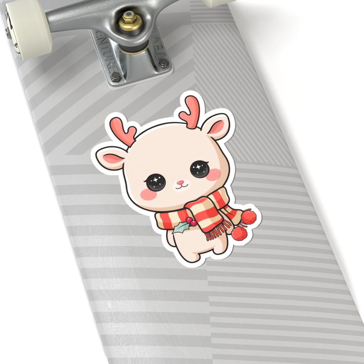 Kawaii Reindeer Sticker, Cute Christmas Gift for Journals