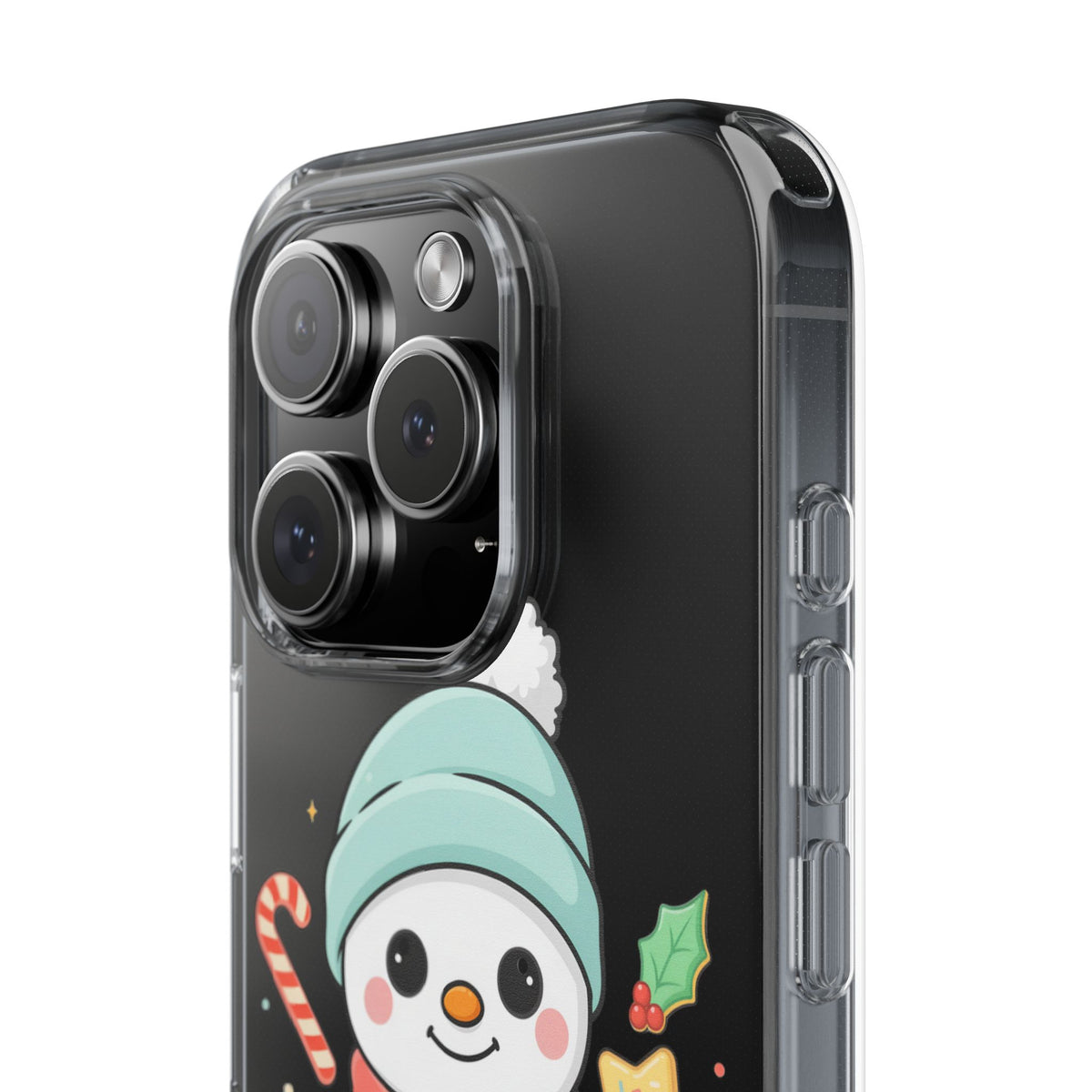 Christmas Snowman Phone Case, Cute Cookie Baker
