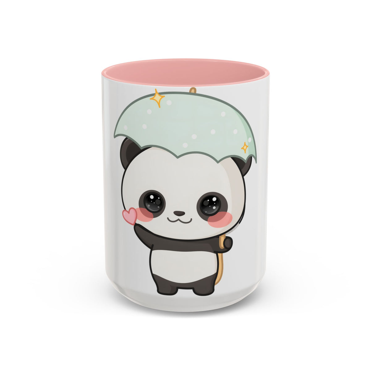 Cute Panda Accent Coffee Mug for Rainy Day Sips