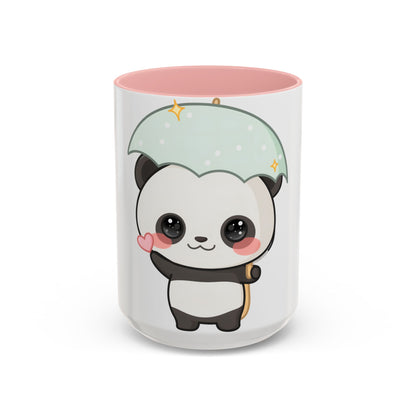 Cute Panda Accent Coffee Mug for Rainy Day Sips