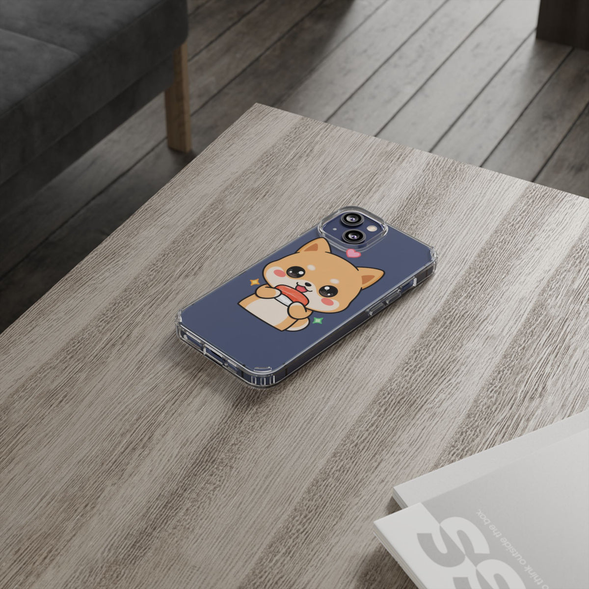 Kawaii Shiba Inu Phone Case for Sushi Lovers