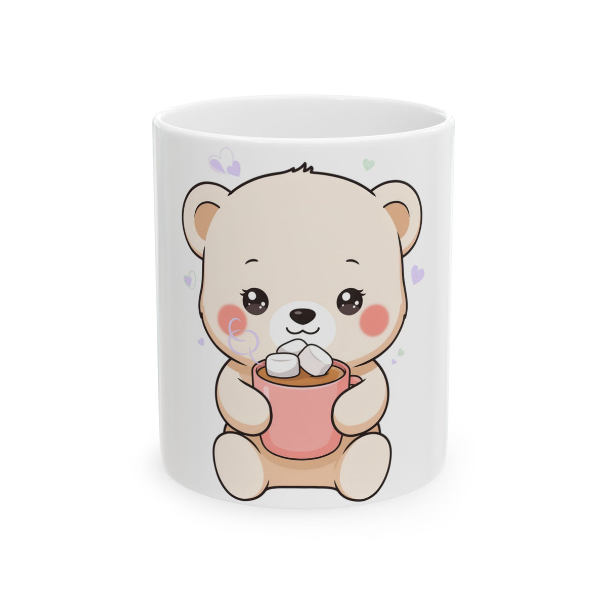Hot Cocoa Bear Mug, Cute Winter Gift for Cozy Sips