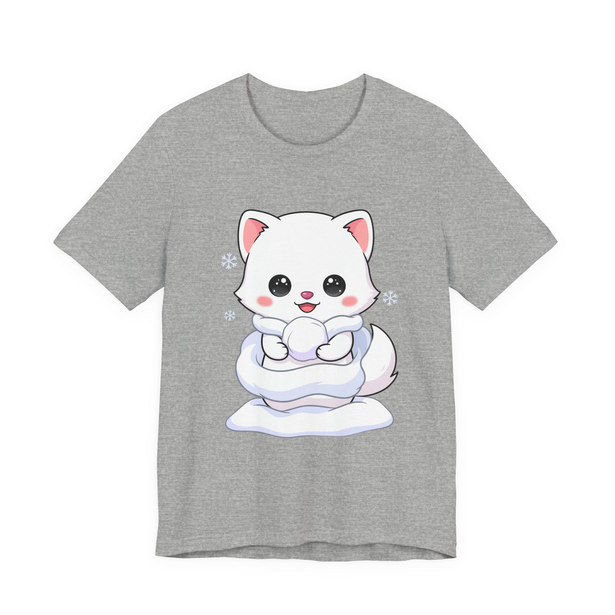 Kawaii Arctic Fox T-Shirt for Cute Winter Style