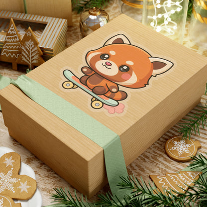 Kawaii Red Panda Skateboard Sticker for Cute Decor