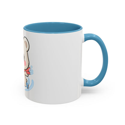 Polar Bear Ice Skating Mug – Cute Accent Coffee Mug