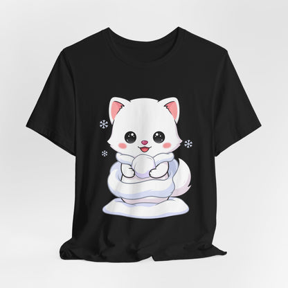 Kawaii Arctic Fox T-Shirt for Cute Winter Style