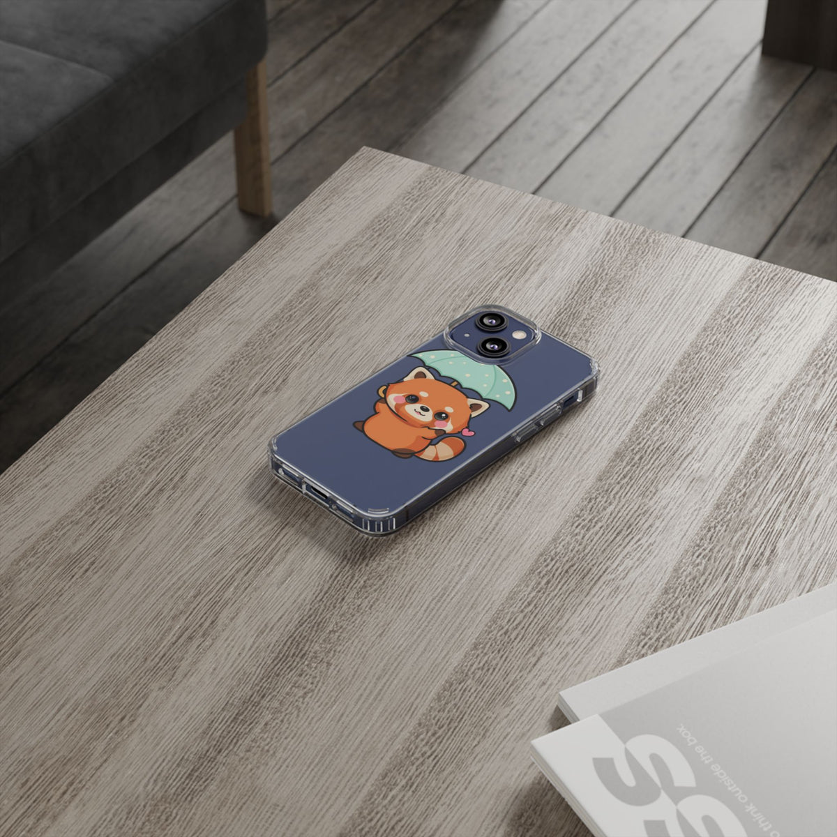 Kawaii Red Panda Clear Impact-Resistant Case