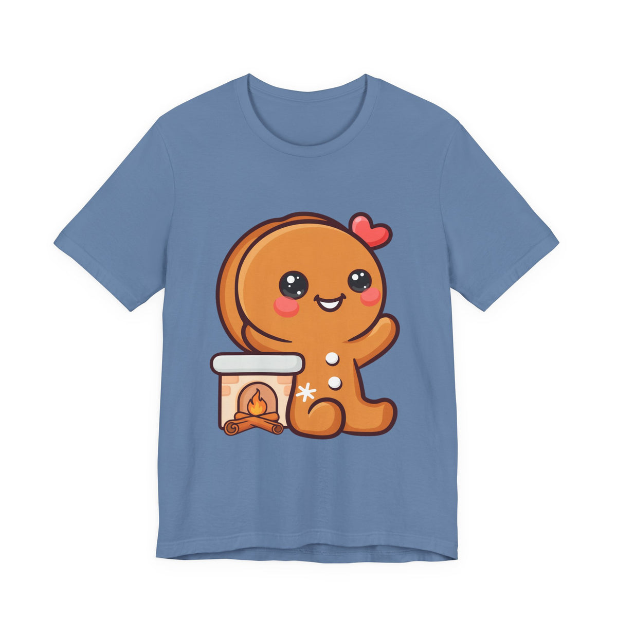 Christmas Gingerbread Man T-Shirt, Cozy Kawaii Holiday Tee