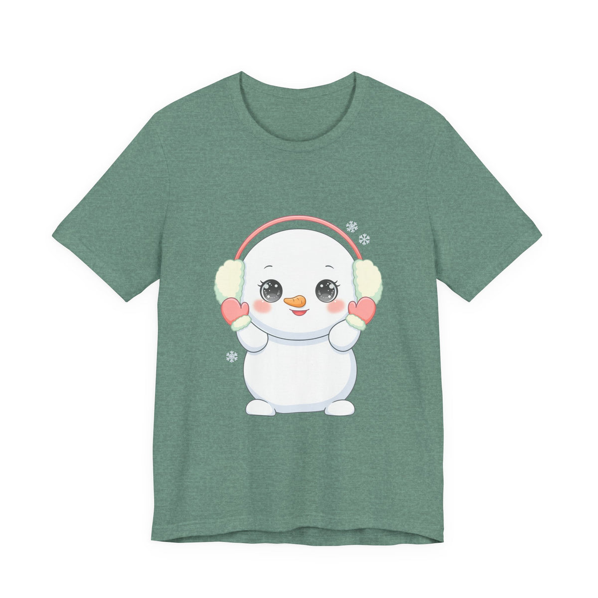 Kawaii Snowman T-Shirt for Cute Winter Style
