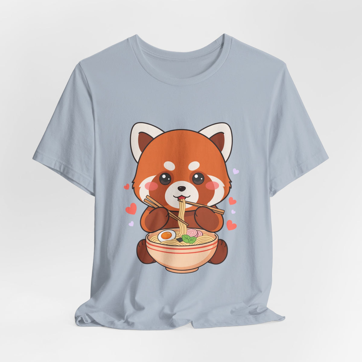 Kawaii Red Panda Ramen T-Shirt for Cozy Foodie Style