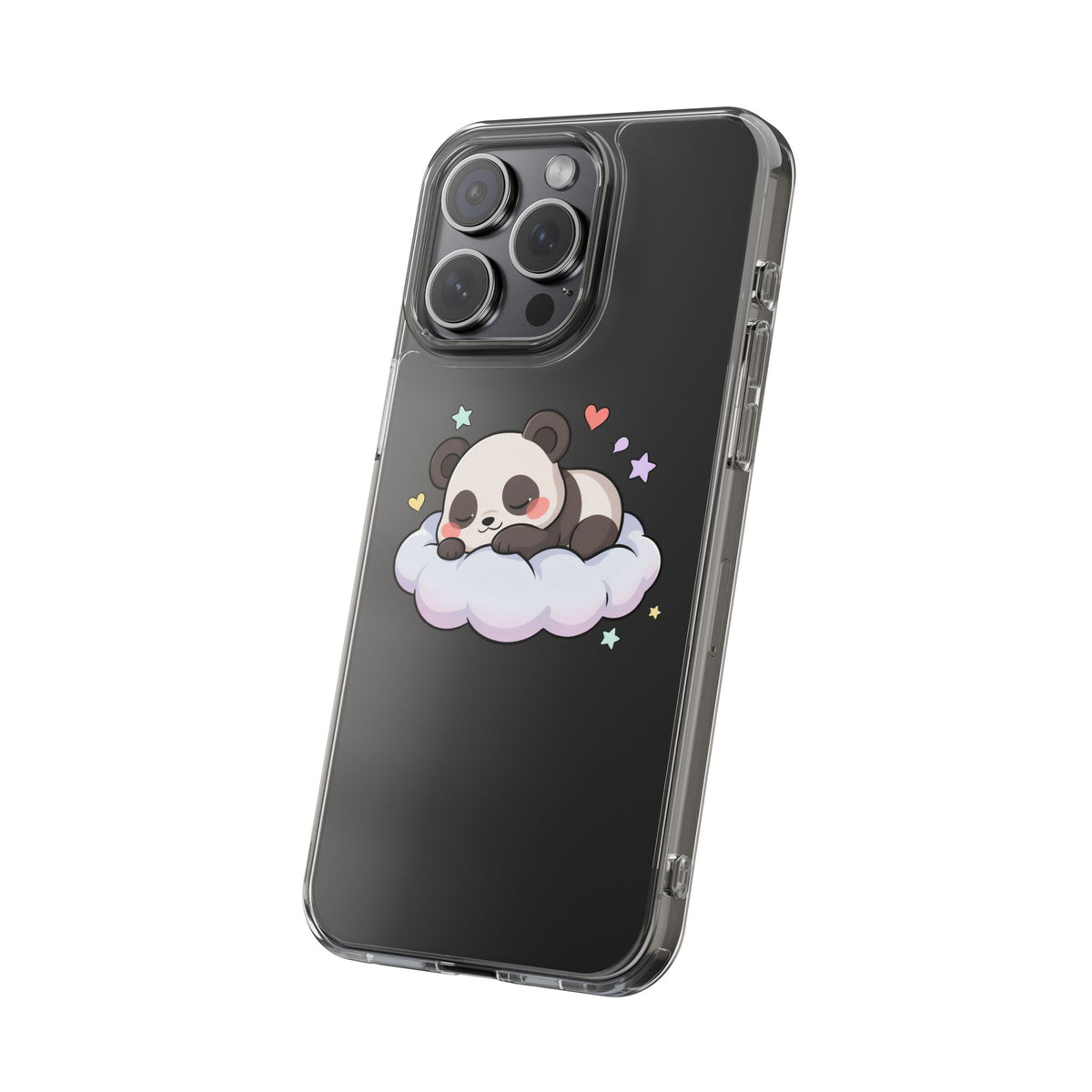 Sleeping Panda Clear Impact-Resistant Phone Case