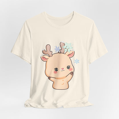 Kawaii Reindeer T-Shirt for Cute Winter Outfits