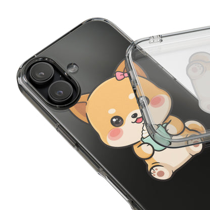 Kawaii Shiba Inu Phone Case with Latte
