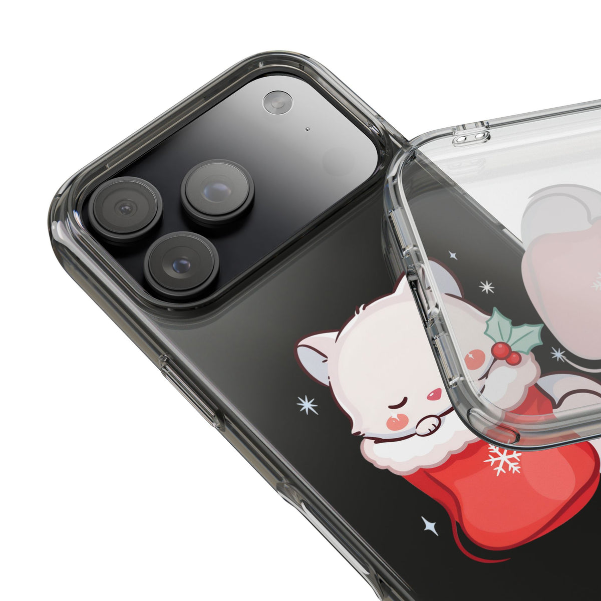 Christmas Fox Phone Case, Cute Holiday Stocking Gift