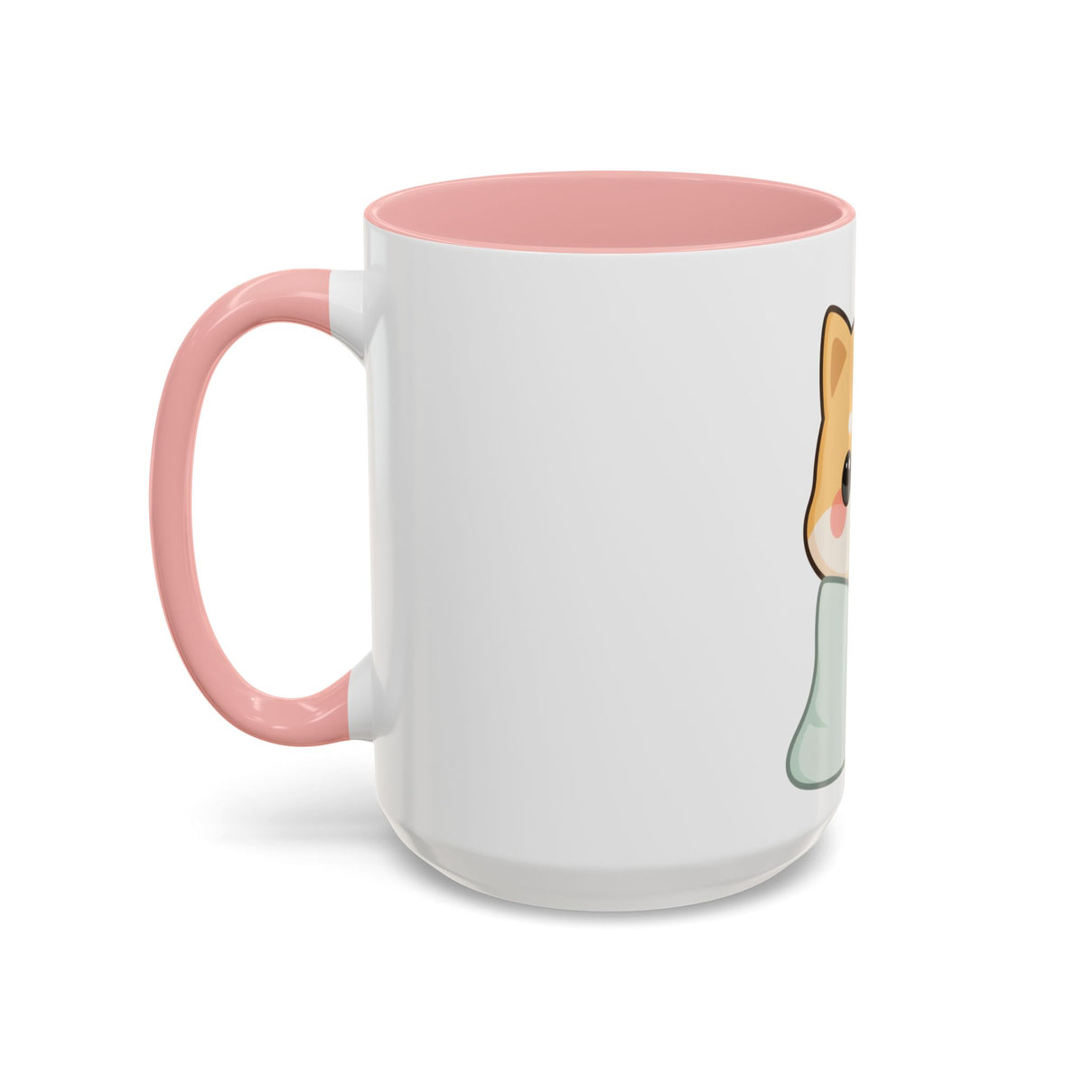 Kawaii Shiba Inu Accent Coffee Mug for Cozy Moments
