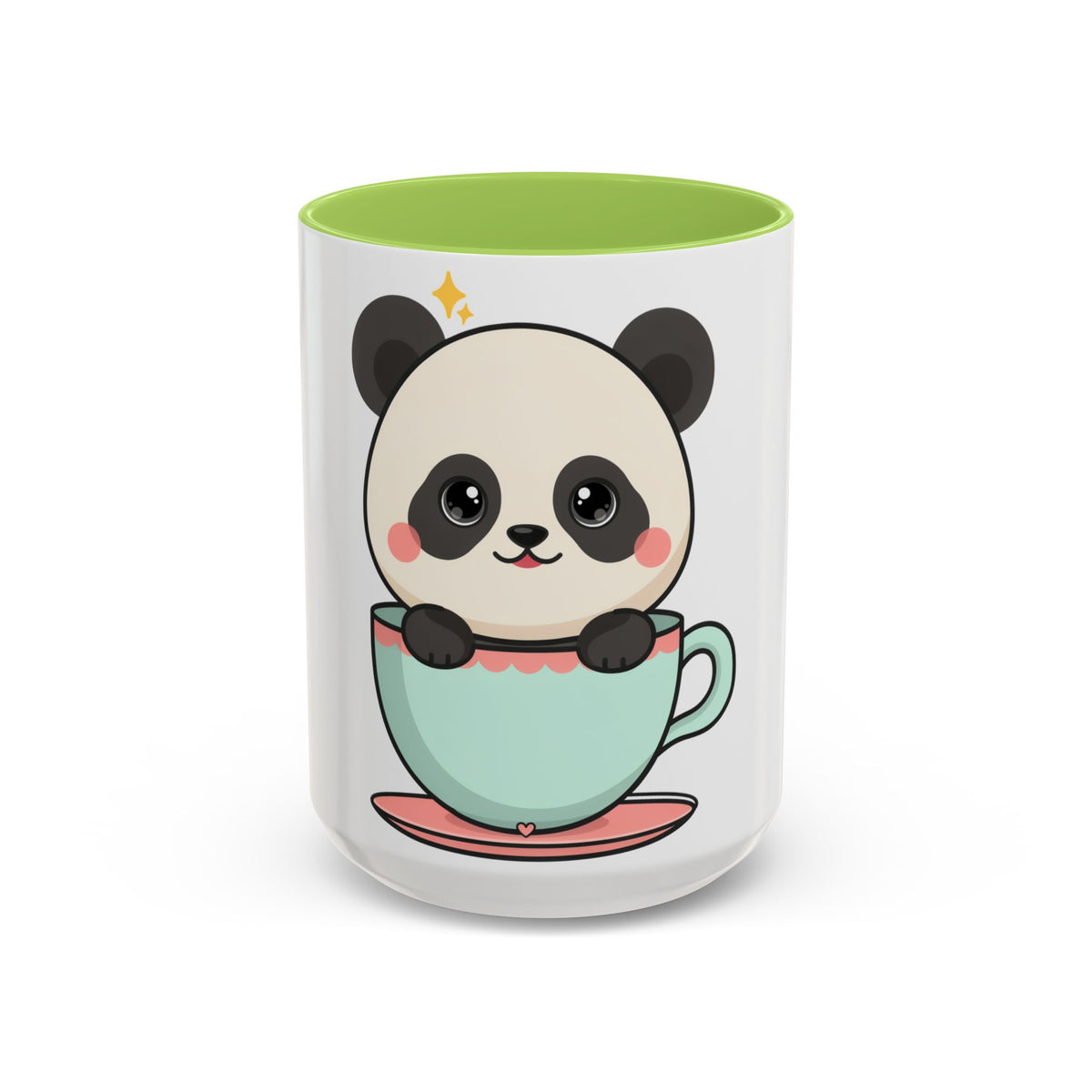 Kawaii Panda Accent Coffee Mug for Panda Lovers