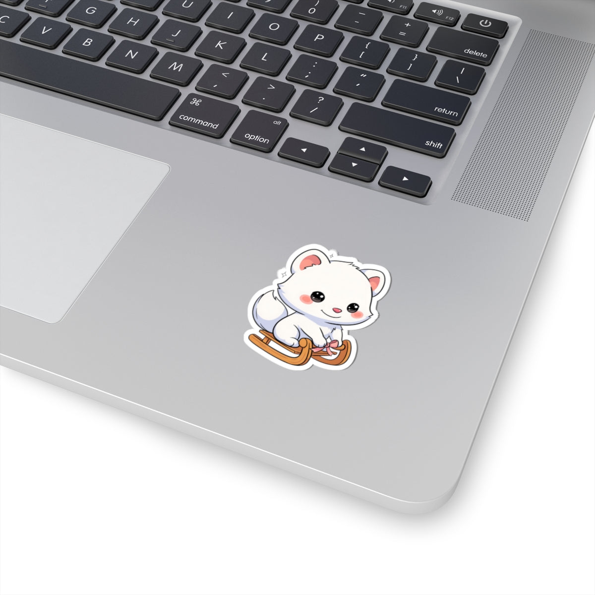 Kawaii Arctic Fox Sticker for Laptop and Journal