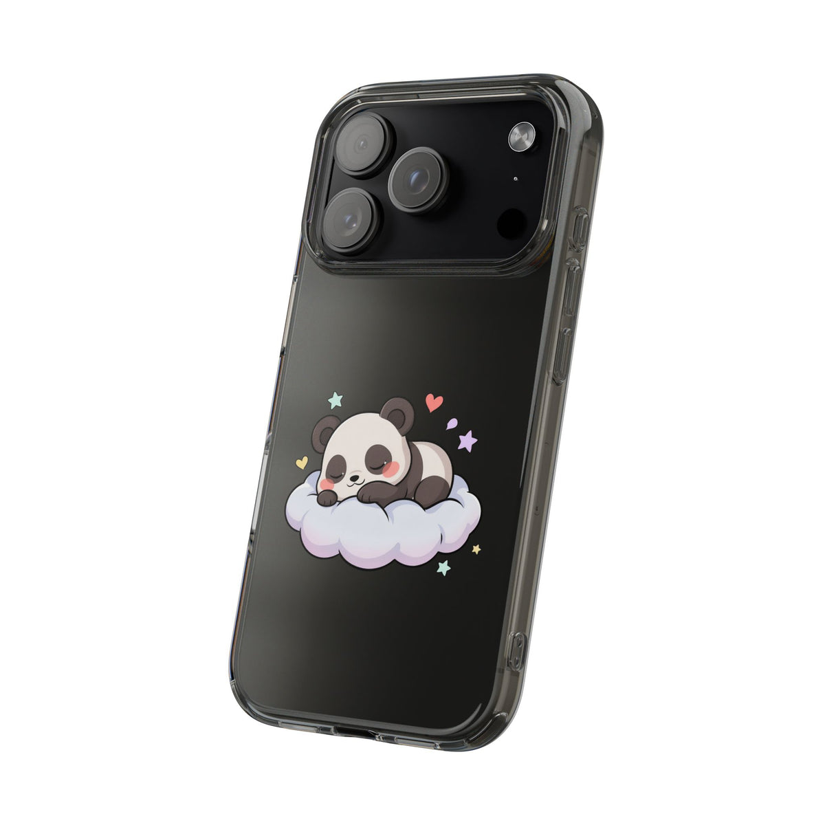 Sleeping Panda Clear Impact-Resistant Phone Case