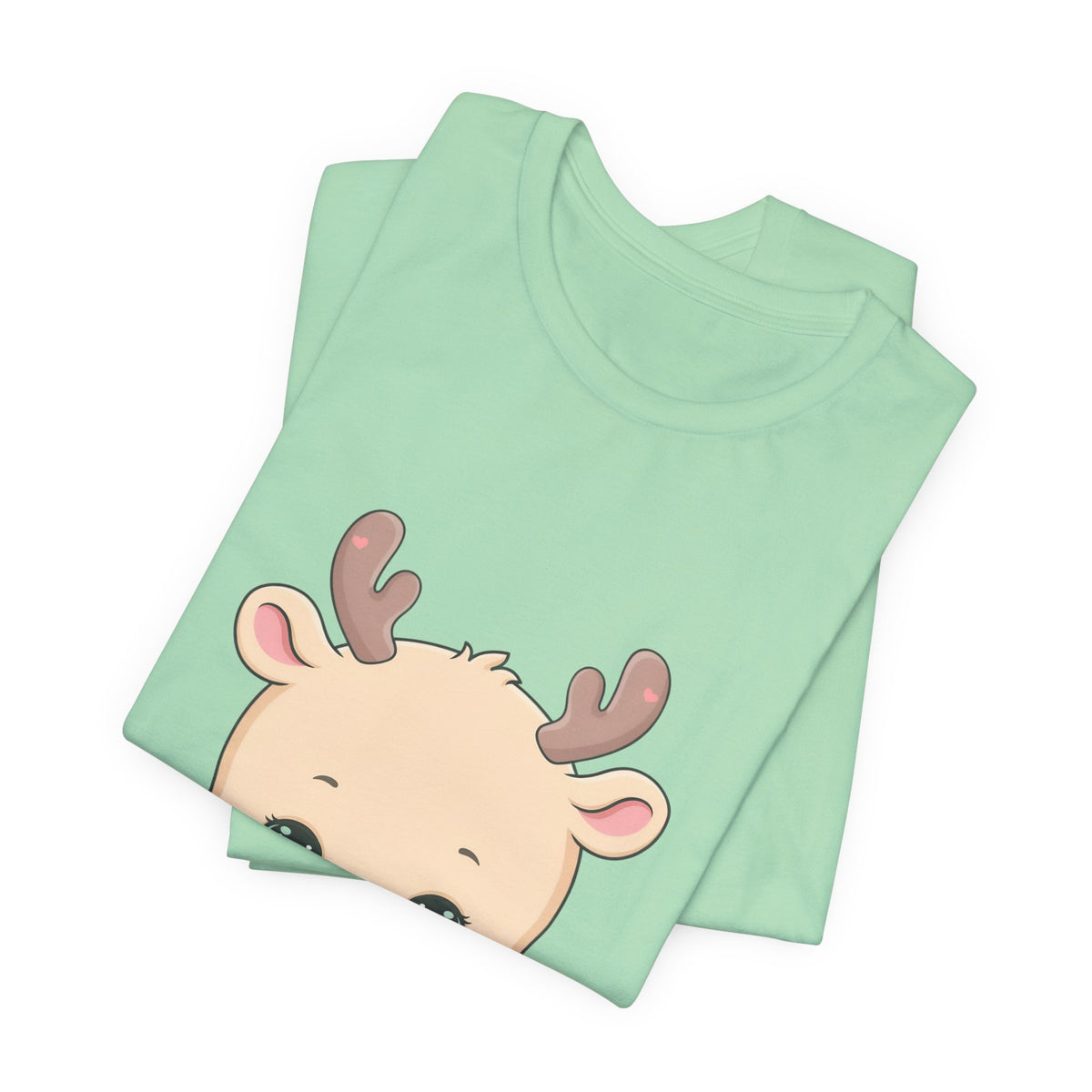Kawaii Reindeer T-Shirt for Cozy Cocoa Season