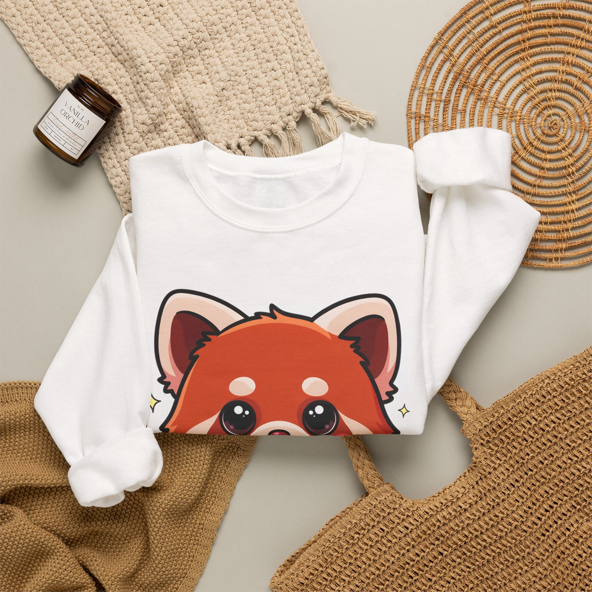 Kawaii Red Panda Sweatshirt for Creative Animal Lovers