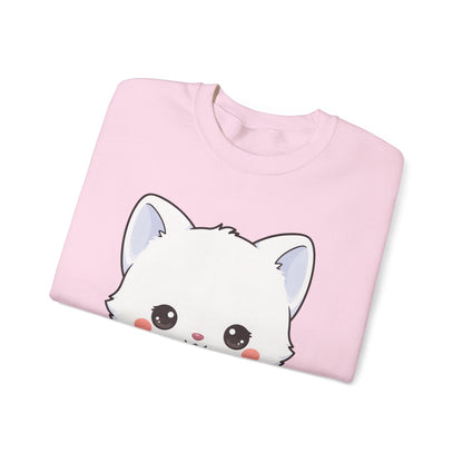 Christmas Cookie Fox Sweatshirt, Kawaii Arctic Fox Crewneck