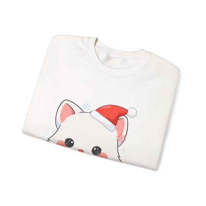 Christmas Arctic Fox Sweatshirt for Kawaii Holiday Fans