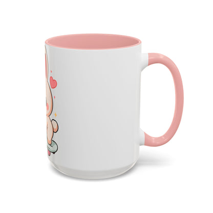 Kawaii Bunny Skateboard Mug – Cute Accent Coffee Mug