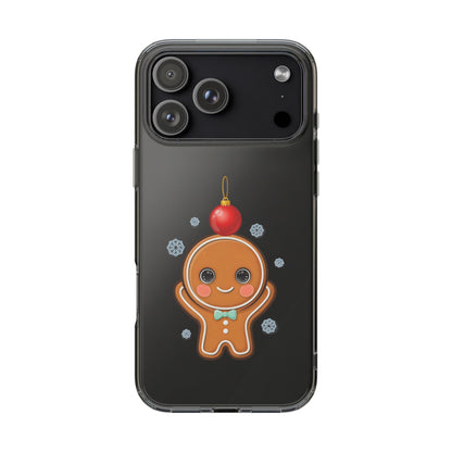 Christmas Gingerbread Phone Case, Cute Kawaii Holiday Gift