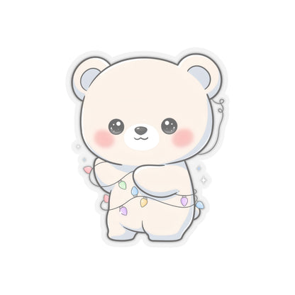 Kawaii Polar Bear Sticker for Cozy Desk Decor