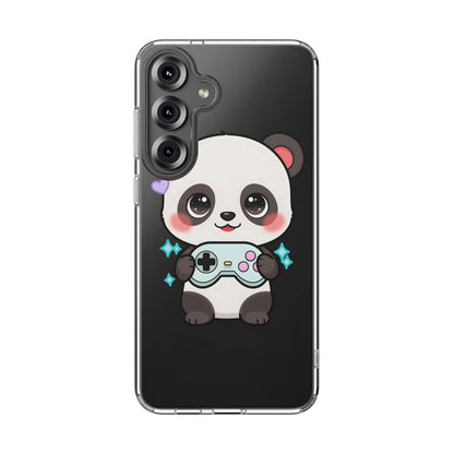 Gamer Panda Clear Impact-Resistant Phone Case