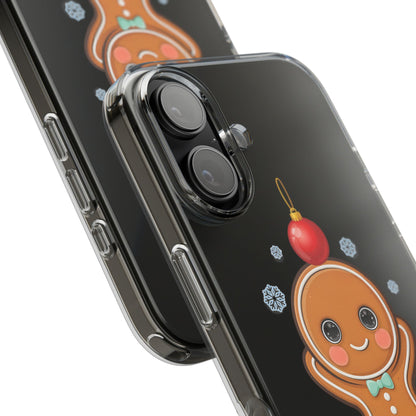 Christmas Gingerbread Phone Case, Cute Kawaii Holiday Gift