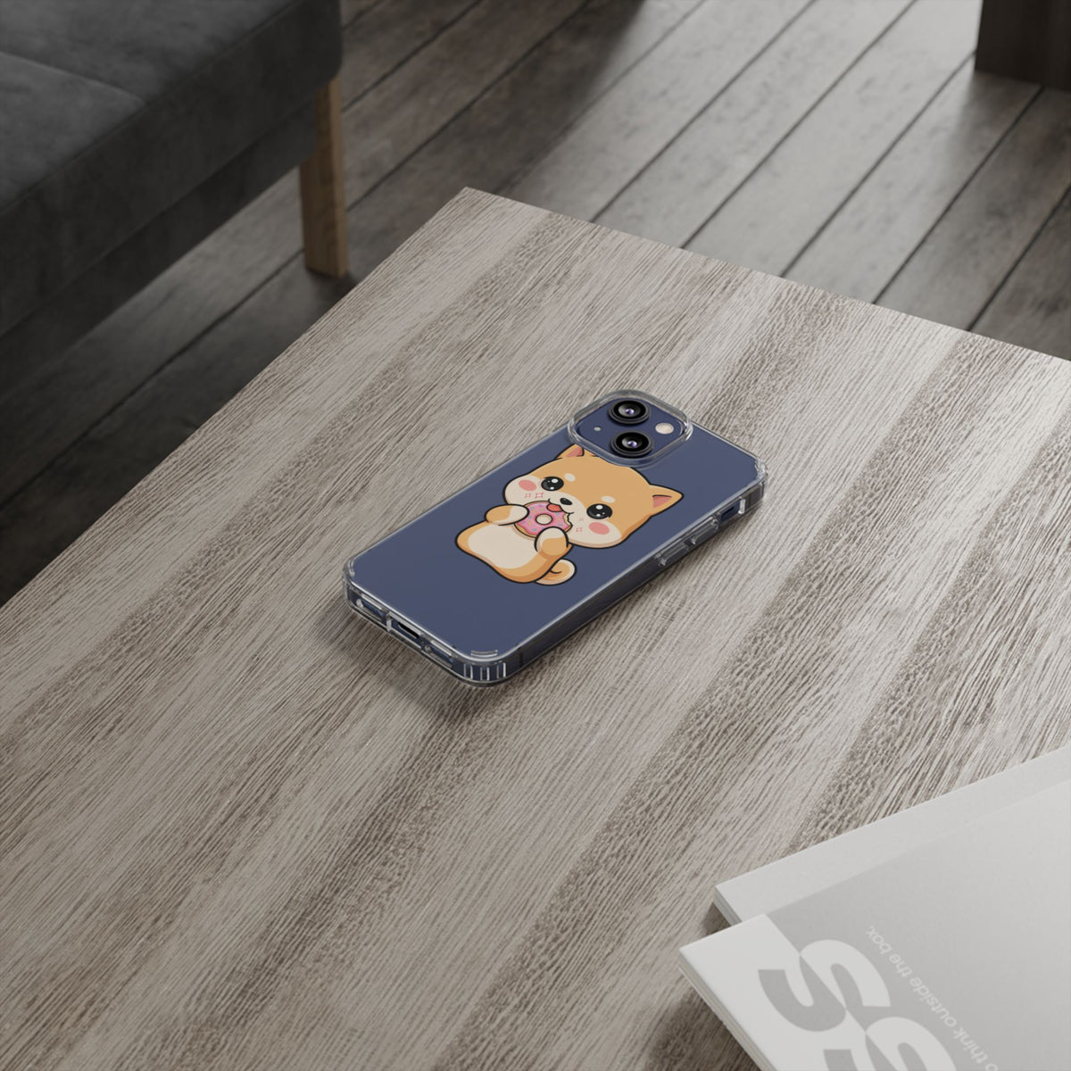 Kawaii Shiba Inu Phone Case with Donut