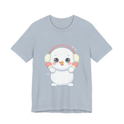 Kawaii Snowman T-Shirt for Cute Winter Style