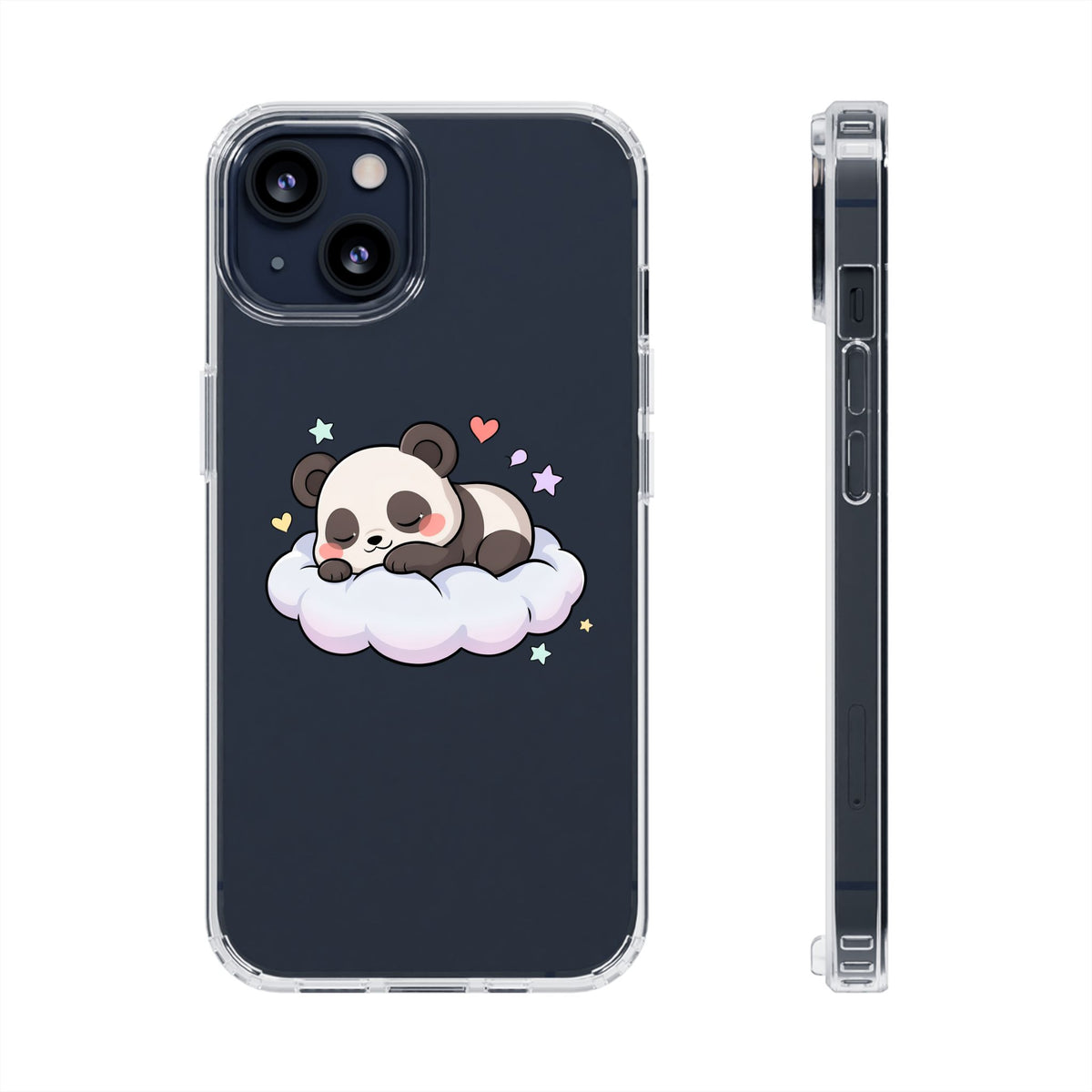 Sleeping Panda Clear Impact-Resistant Phone Case