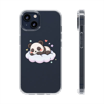 Sleeping Panda Clear Impact-Resistant Phone Case