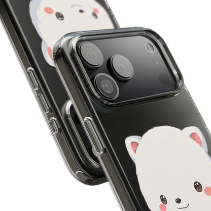 Kawaii Arctic Fox Phone Case, Cozy Christmas Scarf