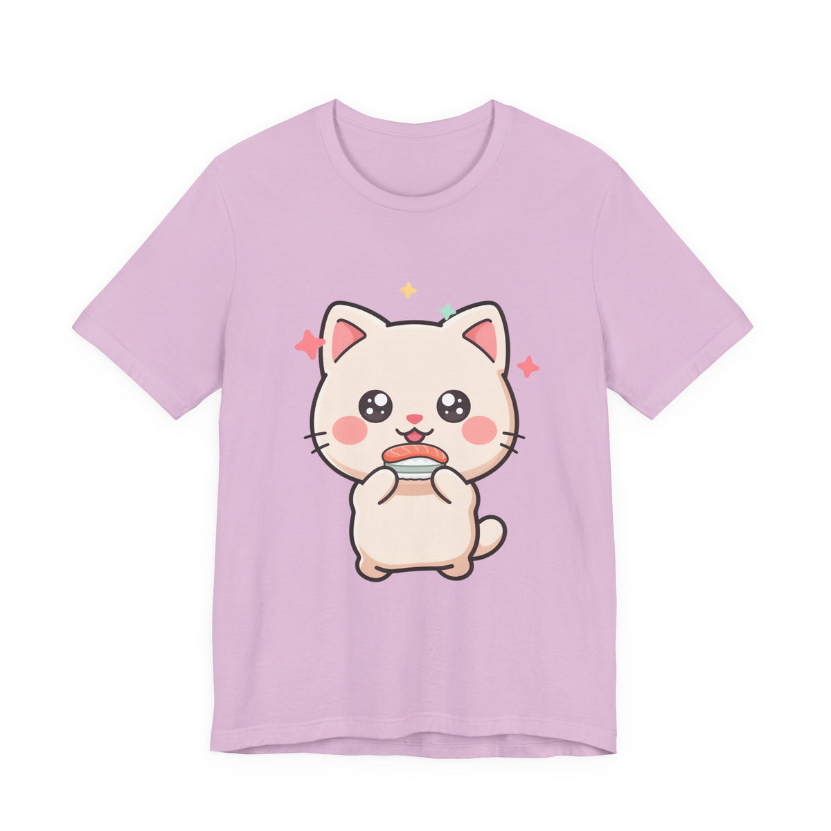 Kawaii Sushi Cat T-Shirt for Cat and Sushi Lovers