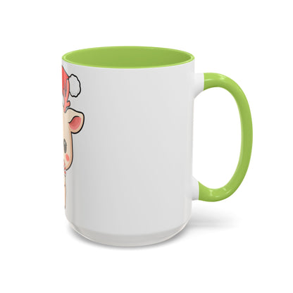 Kawaii Reindeer Christmas Accent Coffee Mug