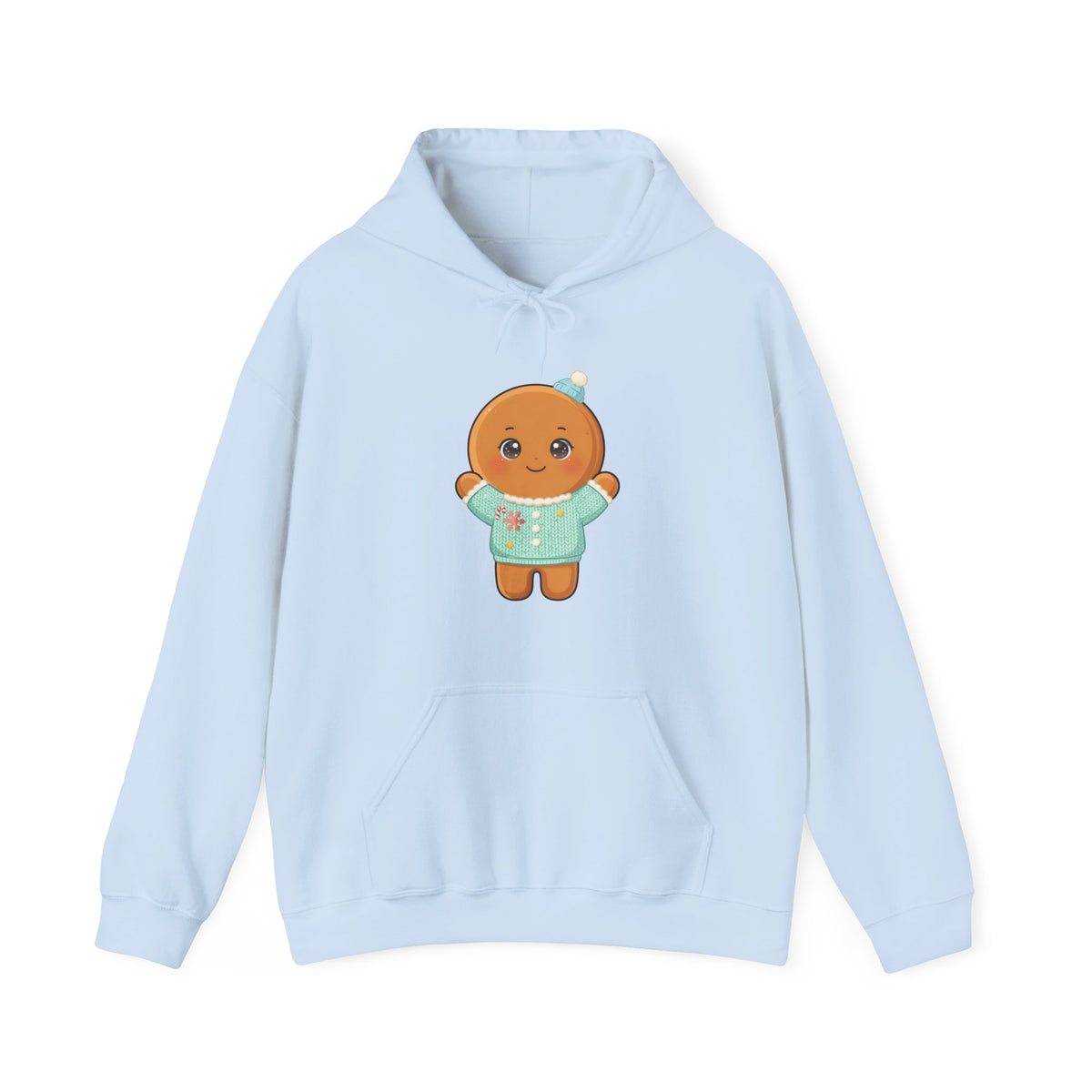 Kawaii Gingerbread Hoodie for Cozy Christmas Cheer