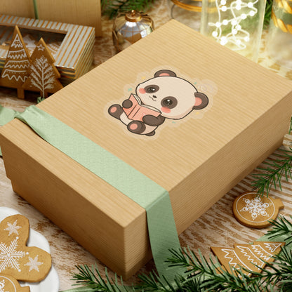Reading Panda Sticker – Cute Kawaii Book Lover Decal