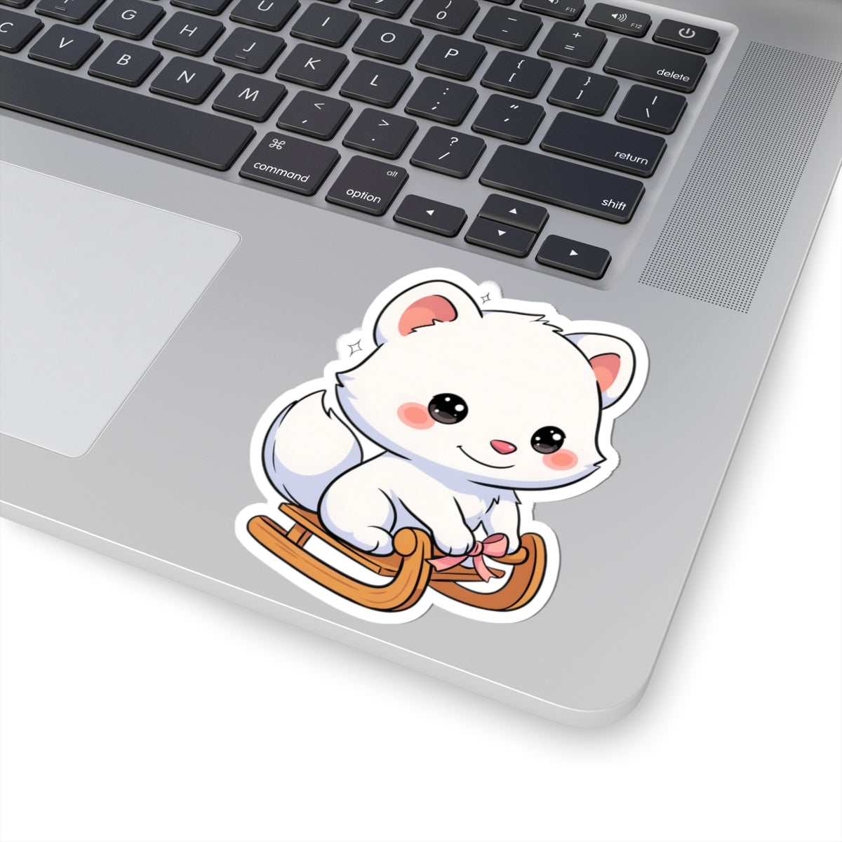 Kawaii Arctic Fox Sticker for Laptop and Journal