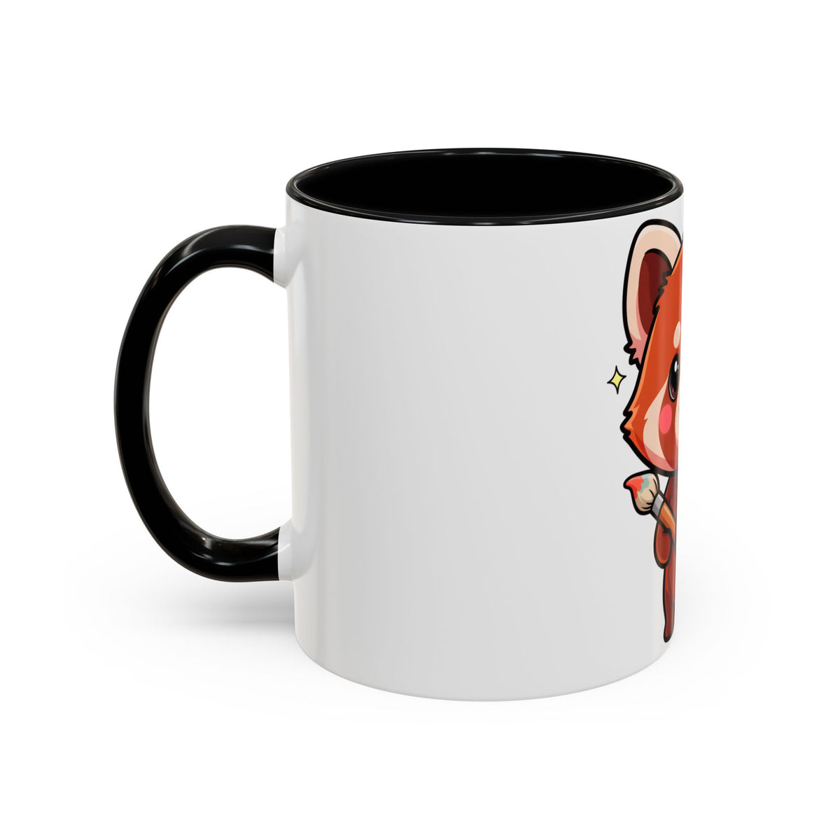 Kawaii Red Panda Accent Coffee Mug for Creative Days