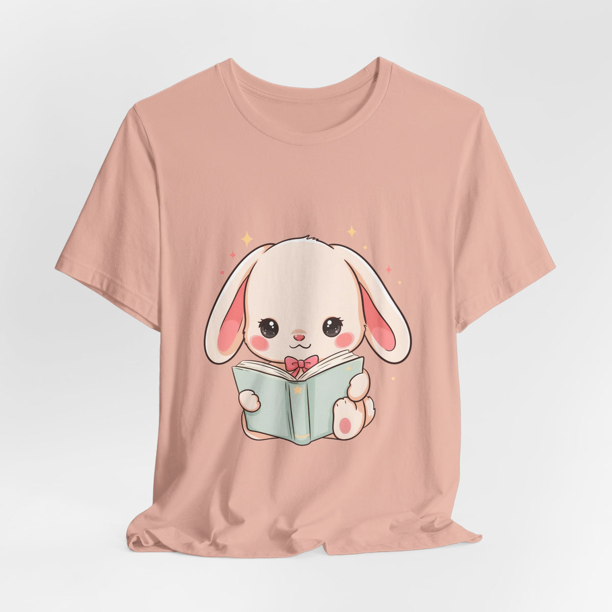 Book Lover Bunny T-Shirt – Cute Kawaii Reader Tee